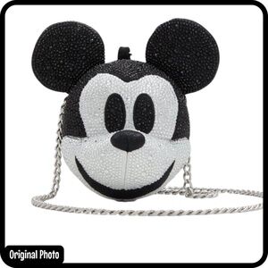 Disney 100 X ALDO Rhinestone Embellished Mickey Mouse Head Crossbody Coin Purse